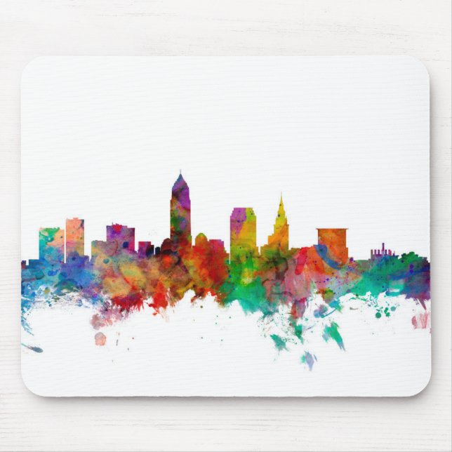 Skyline Clevelands Ohio Mousepad (Vorne)