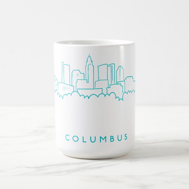 Skyline Columbus, Ohio Kaffeetasse (Mittel)