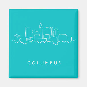 Skyline Columbus, Ohio Magnet