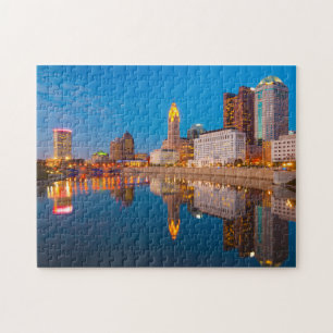 Skyline Columbus Skyline Kolumbus Urlaub Stadt Mi Puzzle