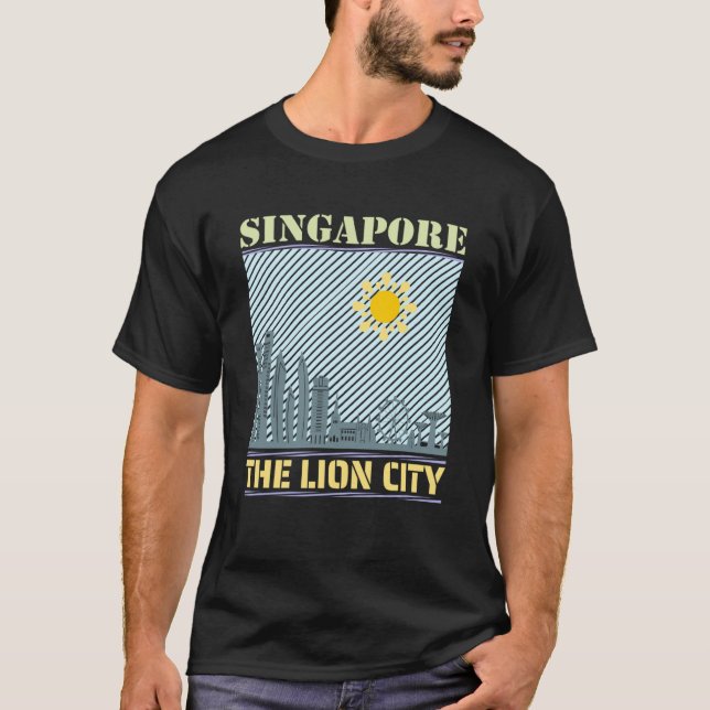 Skyline Country City Skyline Sehenswürdigkeit S T-Shirt (Vorderseite)