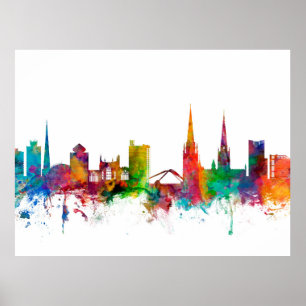 Skyline Coventrys England Poster