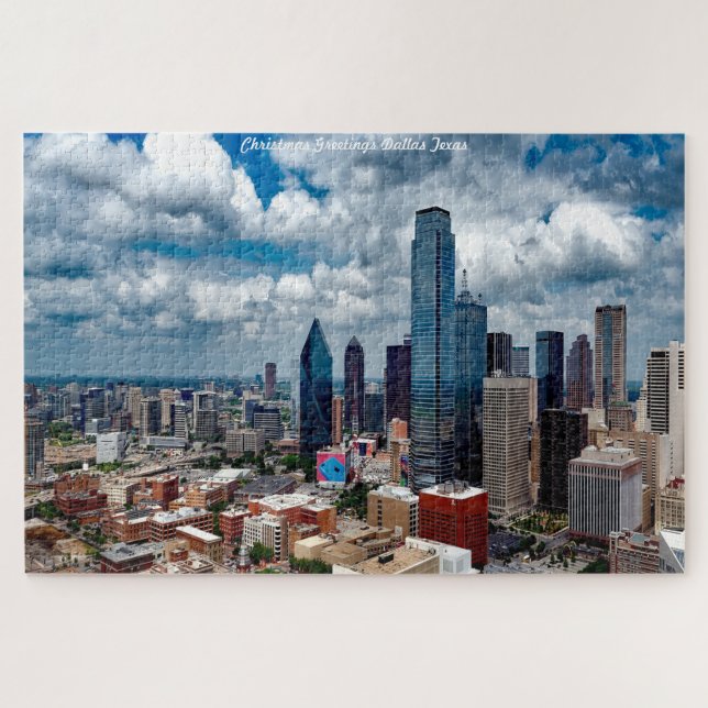 Skyline Dallas Texas. Jigsaw Puzzle (Horizontal)