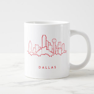 Skyline Dallas Texas Jumbo-Tasse