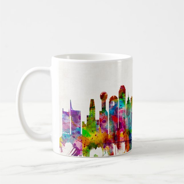 Skyline Dallas Texas Kaffeetasse (Links)