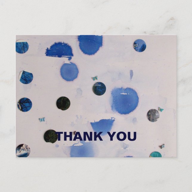 Skyline danken Postkarte (Vorderseite)