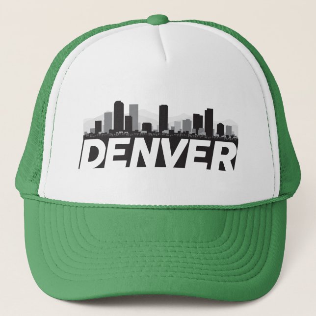 Skyline Denvers Colorado Truckerkappe (Vorderseite)
