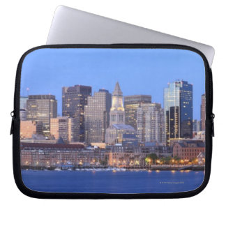 Skyline der Innenstadt von Boston aus Laptopschutzhülle