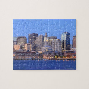 Skyline der Innenstadt von Boston aus Puzzle