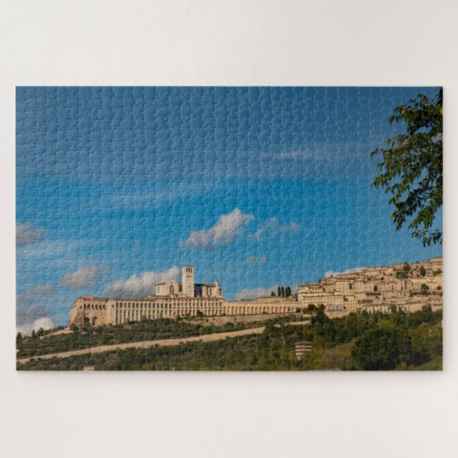 Skyline der Stadt Assisi, Italien Puzzle (Horizontal)