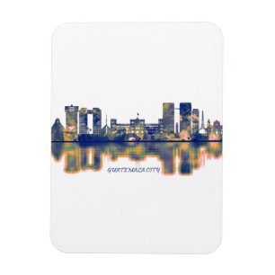 Skyline der Stadt Guatemala Magnet