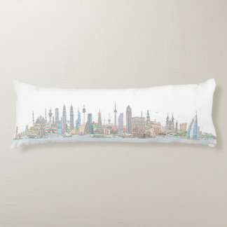 Skyline der Welt Seitenschläferkissen