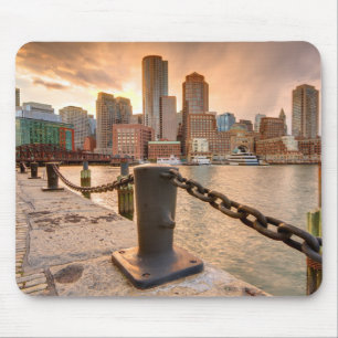 Skyline des Finanzbezirkes von Boston Mousepad
