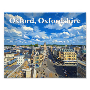 Skyline des historischen Oxford-Gemäldes Fotodruck