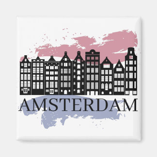 Skyline-Design von Amsterdam 3 Magnet