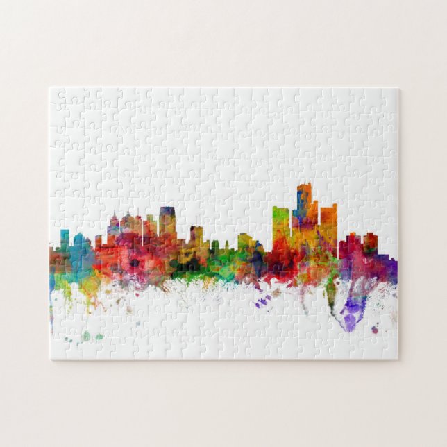 Skyline Detroits Michigan Puzzle (Horizontal)