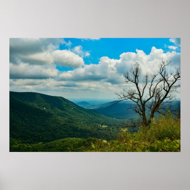 Skyline Drive Blue Ridge Mountains Poster (Vorne)
