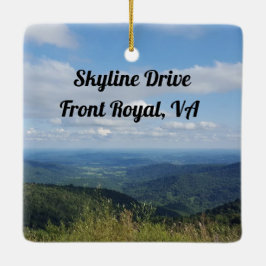 Skyline Drive Front Royal, Virginia Fotografie Keramikornament