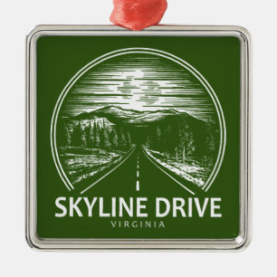 Skyline Drive Virginia Forest Ornament Aus Metall
