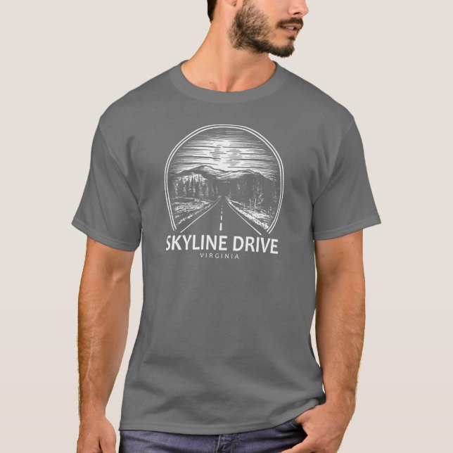 Skyline Drive Virginia Forest T-Shirt (Vorderseite)