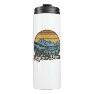 Skyline Drive Virginia Retro Thermosbecher