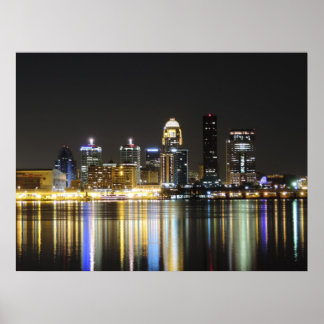 Skyline-Druck Louisville Poster