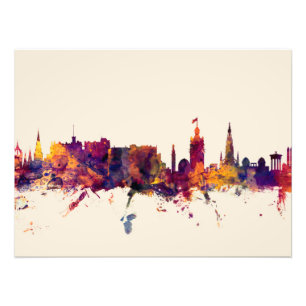 Skyline Edinburghs Schottland Fotodruck