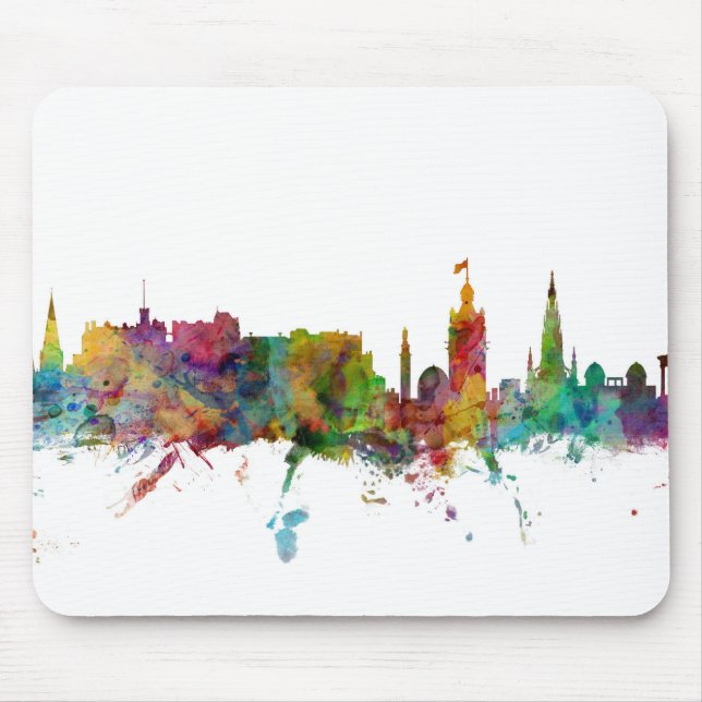 Skyline Edinburghs Schottland Mousepad (Vorne)