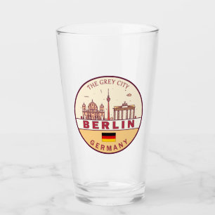 Skyline-Emblem in Berlin Deutschland Glas