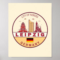 Skyline-Emblem in Leipzig