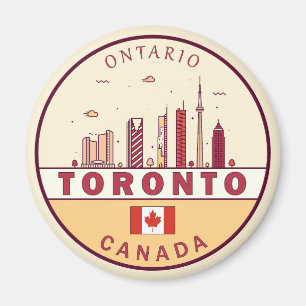 Skyline-Emblem in Toronto City Magnet