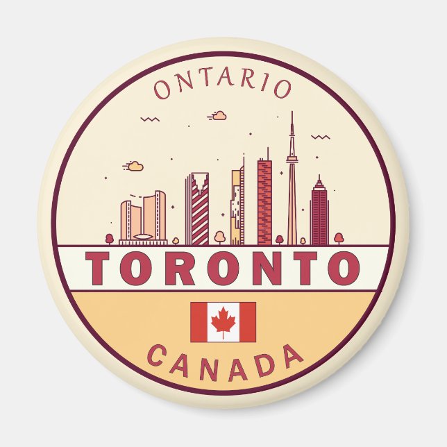 Skyline-Emblem in Toronto City Magnet (Vorne)