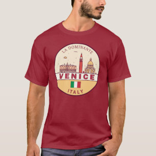 Skyline-Emblem in Venedig T-Shirt