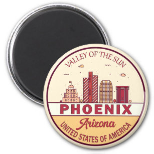 Skyline-Emblem Phoenix Arizona City Magnet