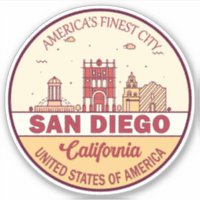 Skyline Emblem San Diego California
