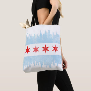 Skyline-Flagge von Chicago