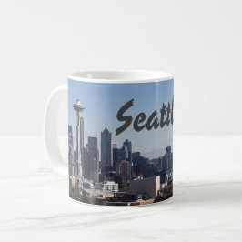 Skyline-Foto von Seattle Washington Kaffeetasse
