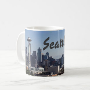 Skyline-Foto von Seattle Washington Kaffeetasse