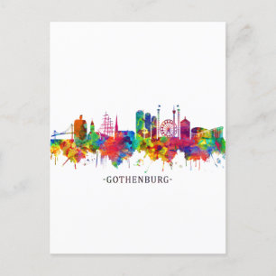 Skyline Göteborg Feiertagspostkarte