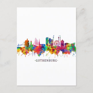 Skyline Göteborg Feiertagspostkarte