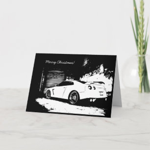 Skyline GTR Christmas Holiday Card Feiertagskarte