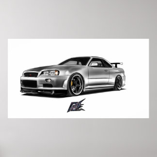Skyline gtr r34 poster
