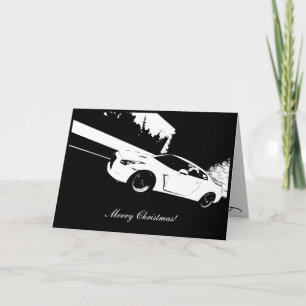 Skyline GTR Rollshot Weihnachtskarte Feiertagskarte