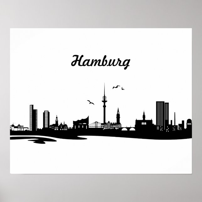 Skyline Hamburg Poster (Vorne)