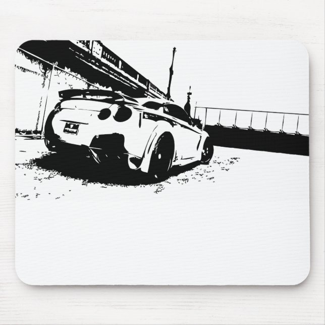 Skyline-hintere Ansicht-Schuss Mousepad (Vorne)
