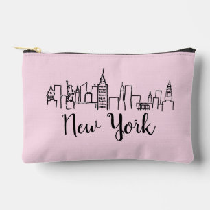 Skyline-Illustration in New York Zubehörtasche