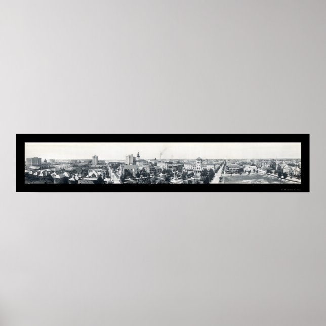Skyline Jacksonville FL Foto 1910 Poster (Vorne)