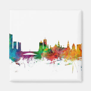 Skyline Leeds England Magnet