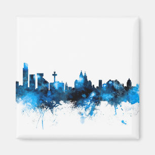 Skyline Liverpools England Magnet