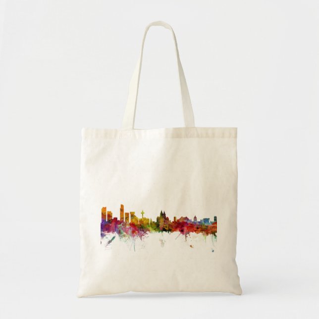 Skyline Liverpools England Tragetasche (Vorne)